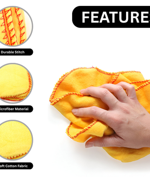 Yellow Cotton Dusters - Pack of 8