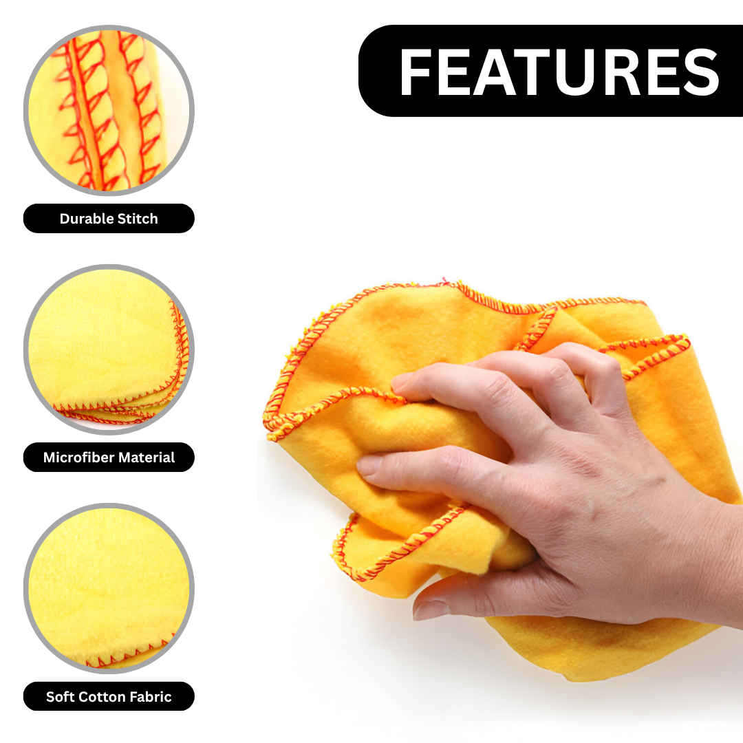 Yellow Cotton Dusters - Pack of 8
