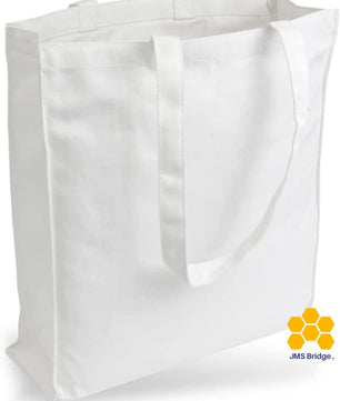 Canvas Tote Bags - White - JMS Bridge