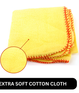 Yellow Cotton Dusters - Pack of 8