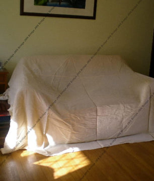 JMS Bridge 5 x Professional Quality 100% Cotton Twill Heavy Duty DUST Sheets for Decorating. Size of Each Sheet : 3.5M x 2.6M / 12ft x 9ft. **Pack of 5 Sheets** (5xCT129)