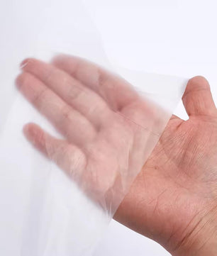 Plastic Dust Sheets Pack of 6 - Extra Large Heavy Duty Clear Polythene Sheeting (12ft x 9ft) for Painting, Decorating, and Garden Use