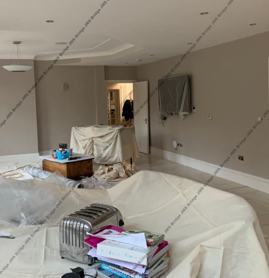 JMS Bridge 3 x DUST SHEETS 100% COTTON TWILL. Each Sheet of Size 12ft x 9ft. ***Pack of 3 Dust Sheets***