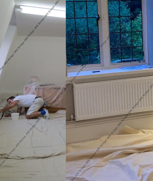 JMS Bridge 3 x DUST SHEETS 100% COTTON TWILL. Each Sheet of Size 12ft x 9ft. ***Pack of 3 Dust Sheets***