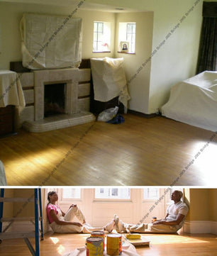 3 x Cotton Dust Sheets for Decorating, Painting, Furniture | 12ft x 9ft | Laminated Dust Sheet with Cotton Backed with Plastic Polythene Sheeting Paint Cover Sheet | Drop Cloth | (3xLT129)