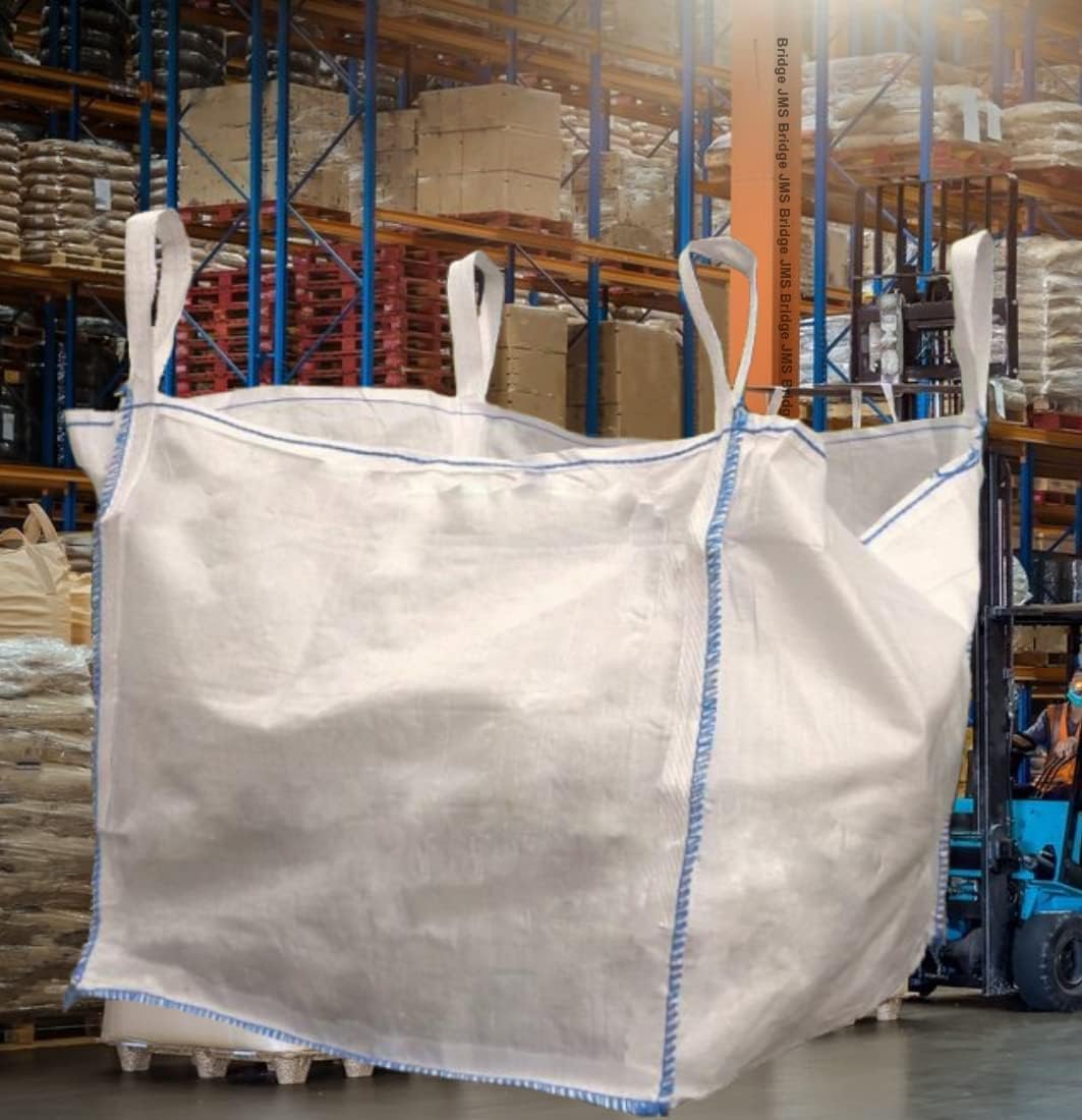 10 x FIBC Bulk Bags 1 Tonne Heavy Duty – Industrial Builder Bags for Garden Waste, Rubble, Sand, Gravel & Storage – Jumbo Sack Made from Strong Woven Polypropylene
