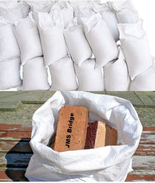 100 x NEW Woven Polypropylene Rubble Builder Sacks Bags 55 cm x 85cm / 22