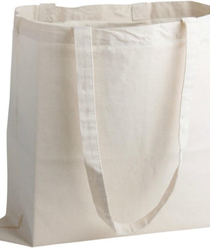 JMS Bridge 10 x Eco-Friendly Premium Natural Cotton Shopping Tote Bags - Plain Design, Perfect for Decorating and Printing