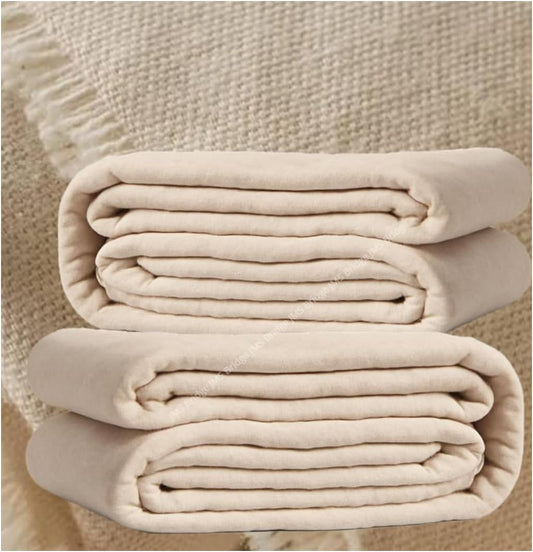 2 x Heavy Duty Canvas Dust Sheets 12ft x 9ft – Extra Strong Drop Cloth for Painting & Decorating – Washable & Reusable Paint Cover Sheets for Furniture, Floors, Stairs & Home Renovation (2xOZ6129)