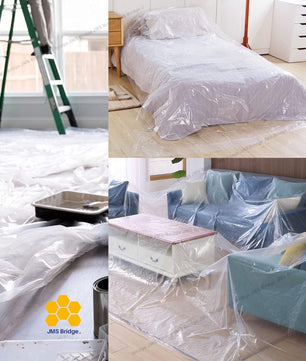 Polythene Sheeting, Dust Sheets for Decorating, Plastic Sheet, Water Proof Roll. Size: 2m x 50m.. Plastic. Ideal for Painting, Decorating, Furniture & Flooring. Dust & Water Proof (1xPDS250)