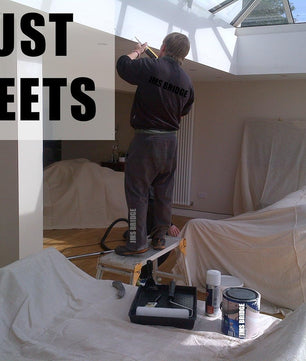 1 x Extra Large 100% Cotton Twill Dust Sheet, 12ft x 9ft, Paint Cover for Painting, Furniture, Decorators, Decorating. Large Size 3.50m x 2.60m Approx (1xCT129)