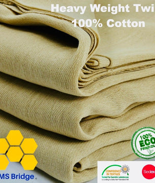 1 x Extra Large 100% Cotton Twill Dust Sheet, 12ft x 9ft, Paint Cover for Painting, Furniture, Decorators, Decorating. Large Size 3.50m x 2.60m Approx (1xCT129)