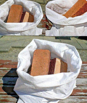 50 x Rubble Sacks Woven Polypropylene Builder Bags 55 cm x 85cm / 22'' x 33