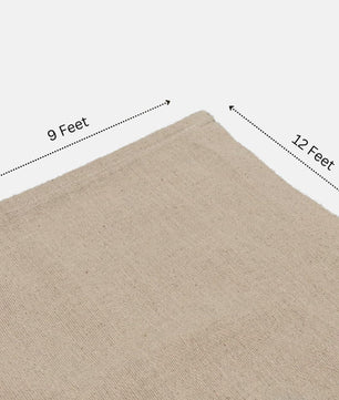 1 x Extra Large 100% Cotton Twill Dust Sheet, 12ft x 9ft, Paint Cover for Painting, Furniture, Decorators, Decorating. Large Size 3.50m x 2.60m Approx (1xCT129)