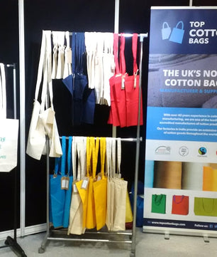 JMS Bridge 10 x Eco-Friendly Premium Natural Cotton Shopping Tote Bags - Plain Design, Perfect for Decorating and Printing