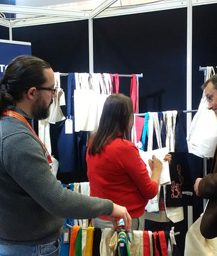 JMS Bridge 10 x Eco-Friendly Premium Natural Cotton Shopping Tote Bags - Plain Design, Perfect for Decorating and Printing