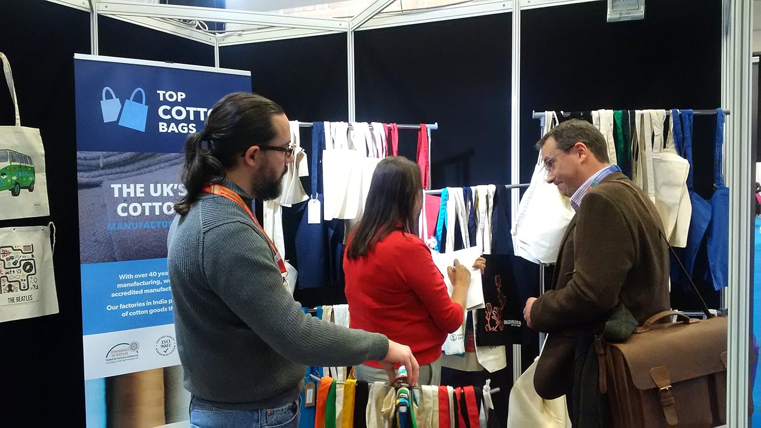 JMS Bridge 10 x Eco-Friendly Premium Natural Cotton Shopping Tote Bags - Plain Design, Perfect for Decorating and Printing