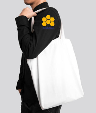 Canvas Tote Bags - White - JMS Bridge