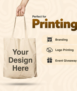 Cotton Tote Bags | Black, Natural & White | Reusable Shopping Bags