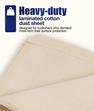 Poly Backed Dust Sheet: 12' x 9'