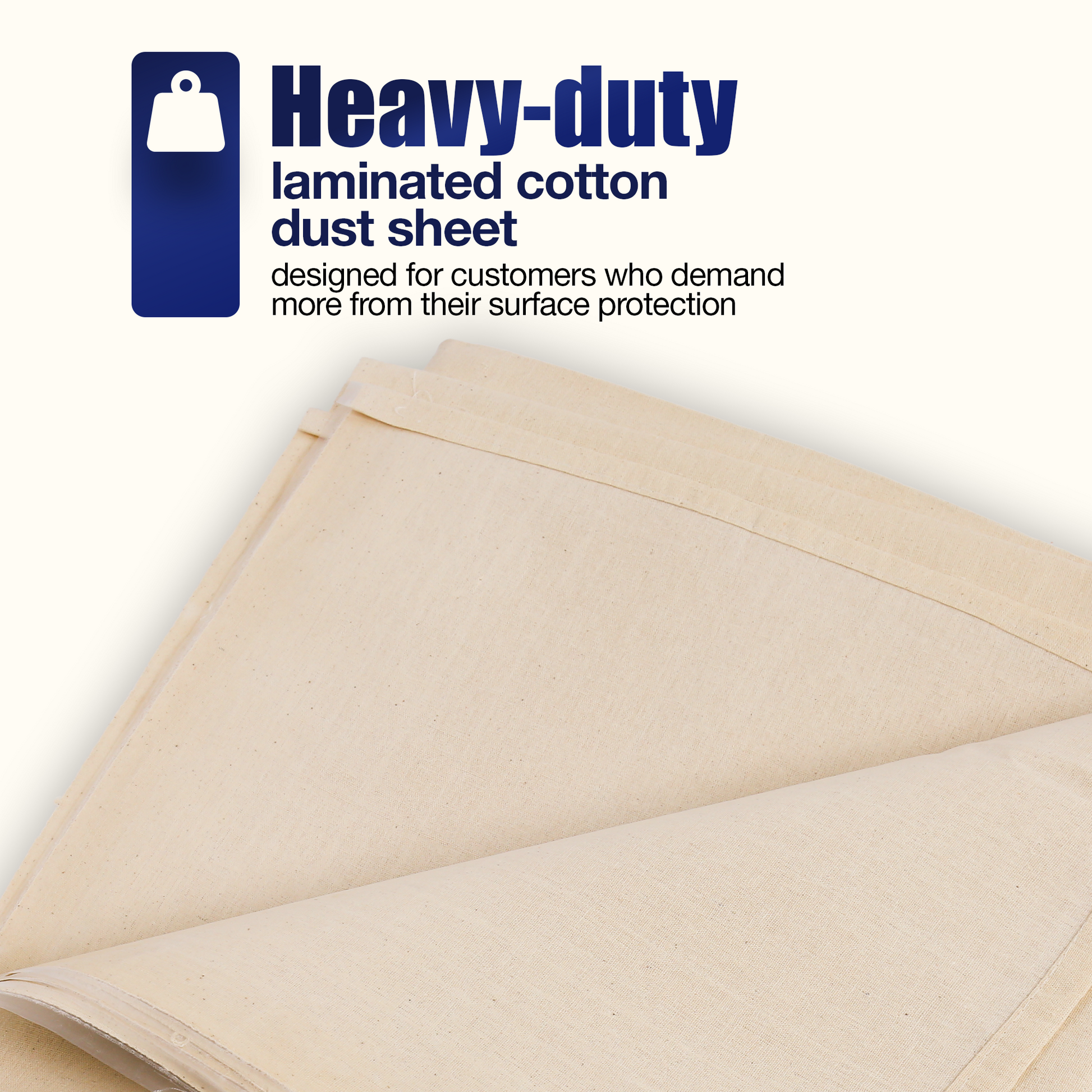 Poly Backed Dust Sheet: 12' x 9'