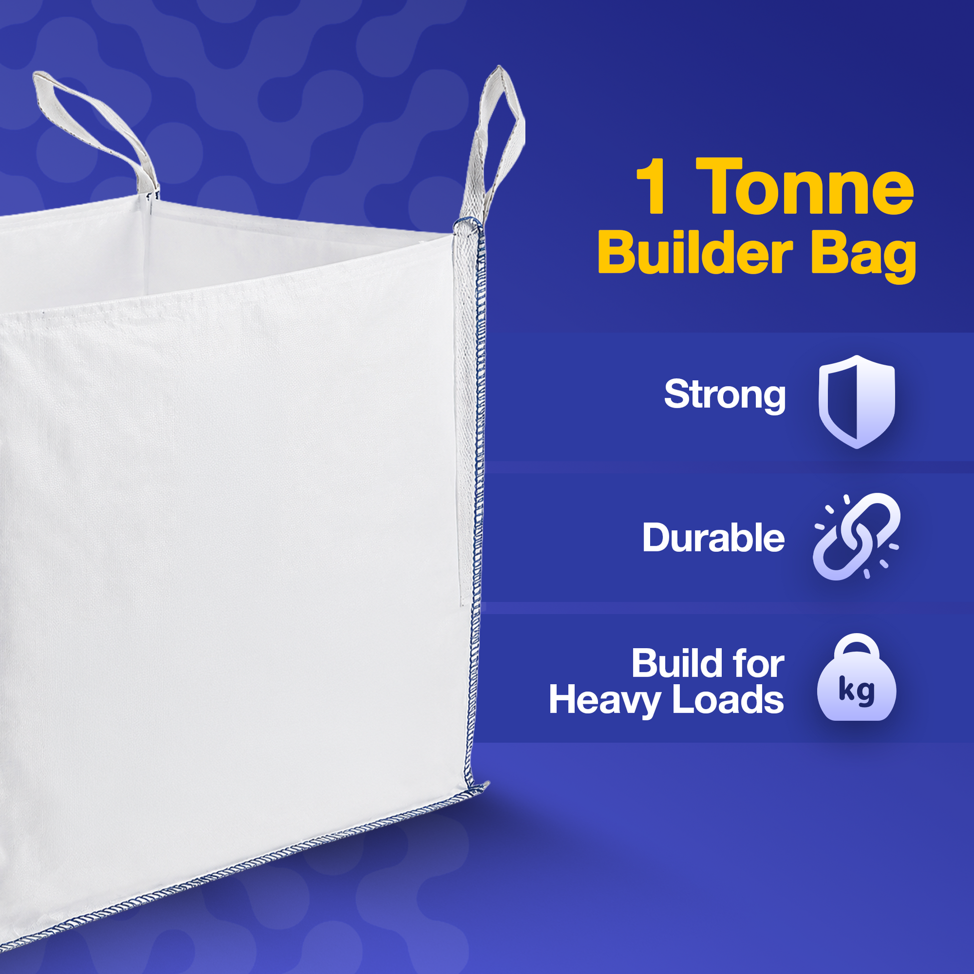 1 Tonne Bulk Bag – 1000kg Heavy Duty Builders Bag