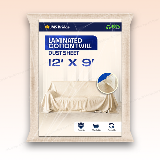 Poly Backed Dust Sheet: 12' x 9'