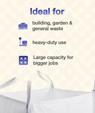 1 Tonne Bulk Bag – 1000kg Heavy Duty Builders Bag