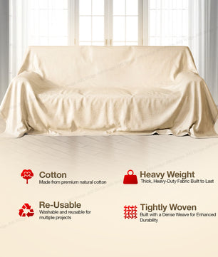 Canvas Dust Sheet: 12' x 9'