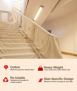 Cotton Stair Dust Sheets
