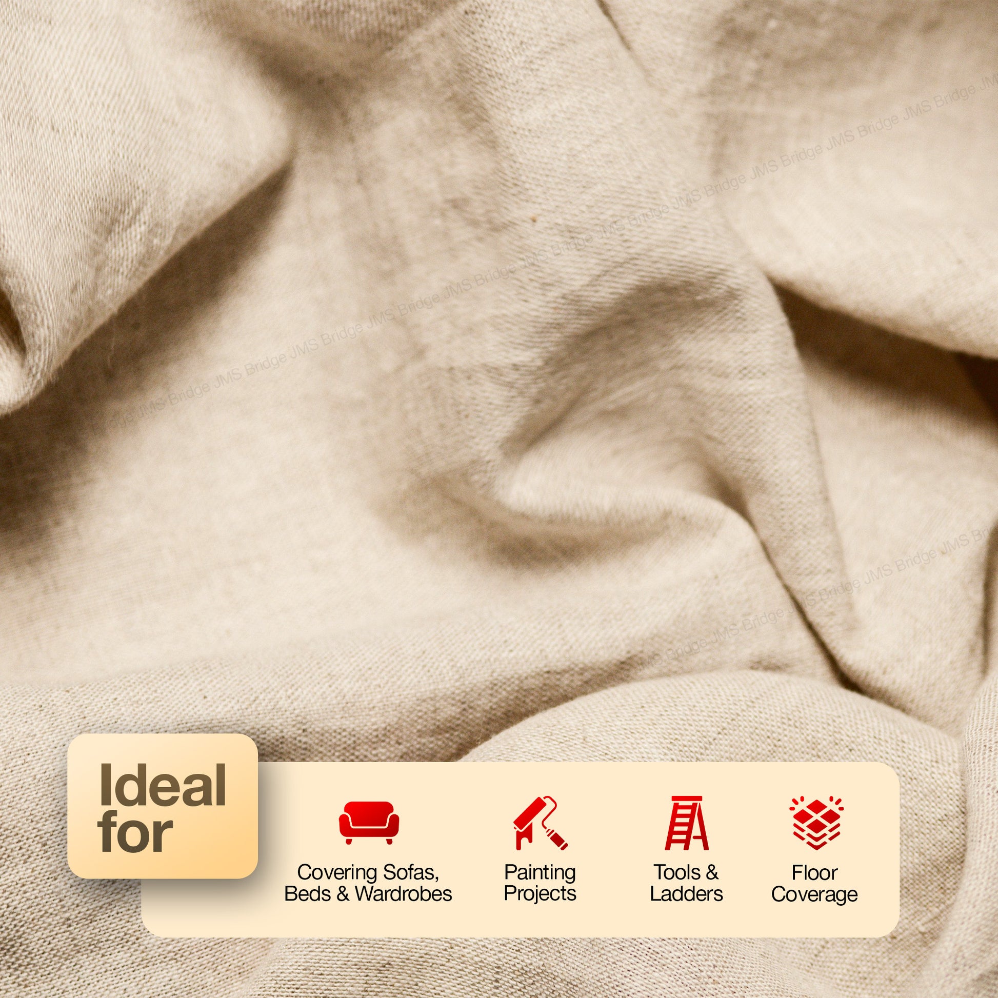 Shop professional cotton twill dust sheets, pack of 3 protection. Reusable & durable. Large 12ft x 9ft size. Ideal for painting, decorating & furniture