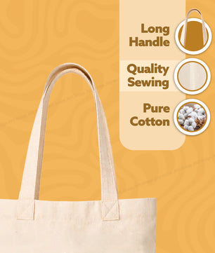 Cotton Tote Bags | Black, Natural & White | Reusable Shopping Bags