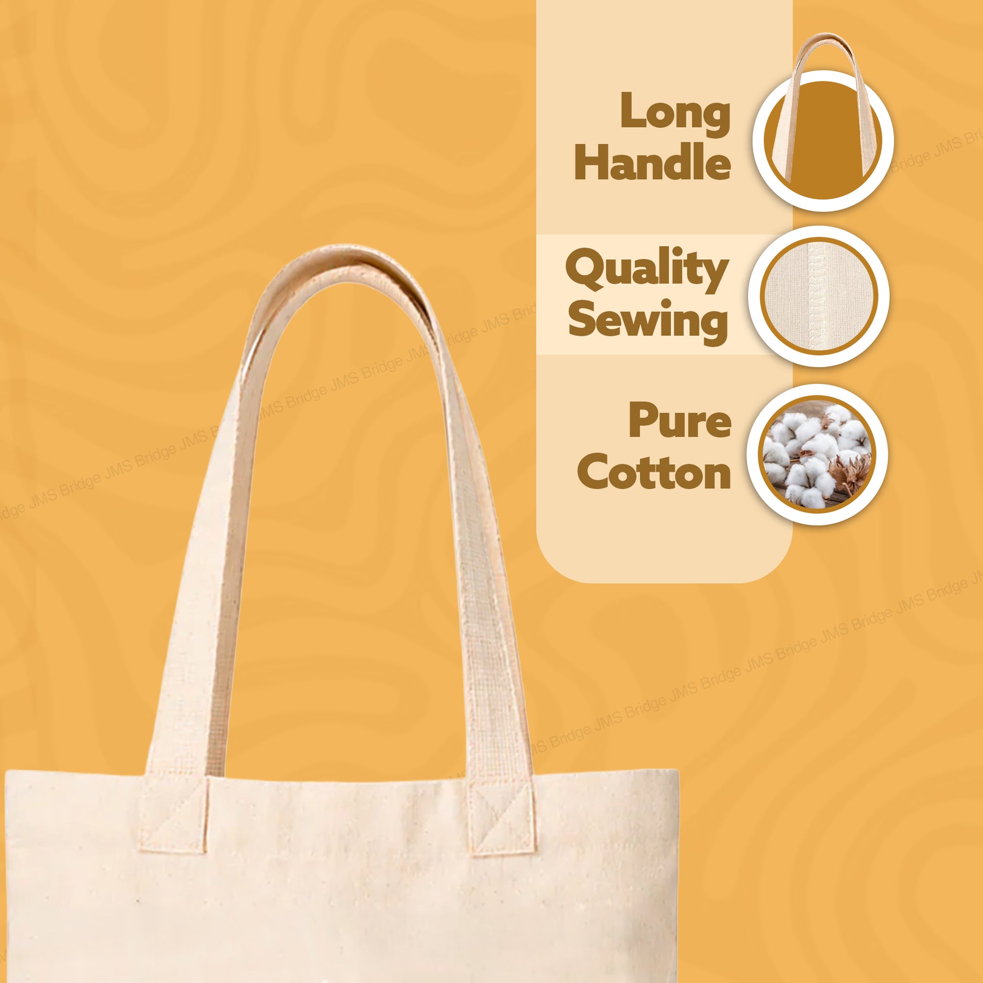 Cotton Tote Bags | Black, Natural & White | Reusable Shopping Bags