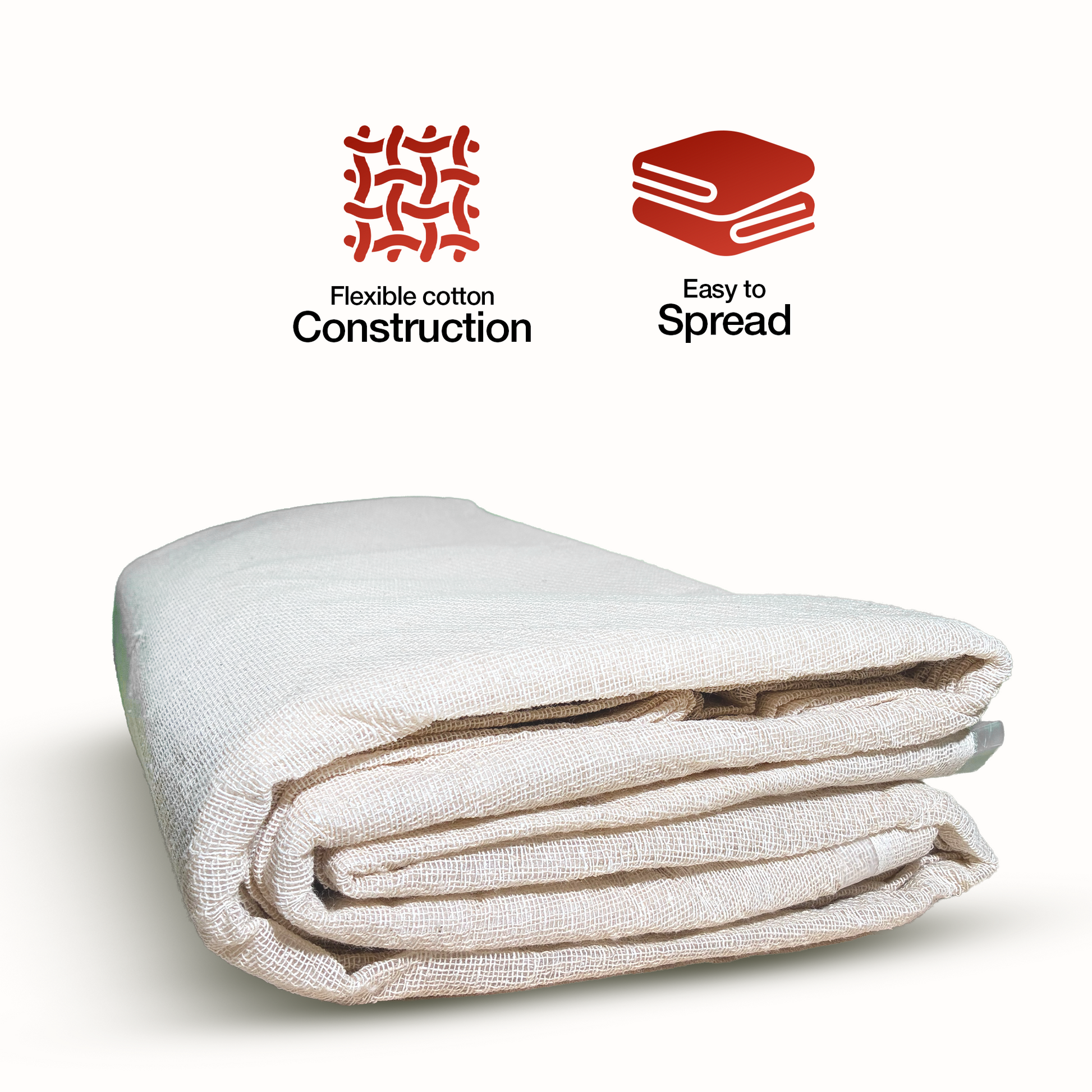 Economy Laminated Cotton Dust Sheets: 12' x 9'