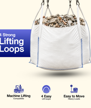 1 Tonne Bulk Bag – 1000kg Heavy Duty Builders Bag
