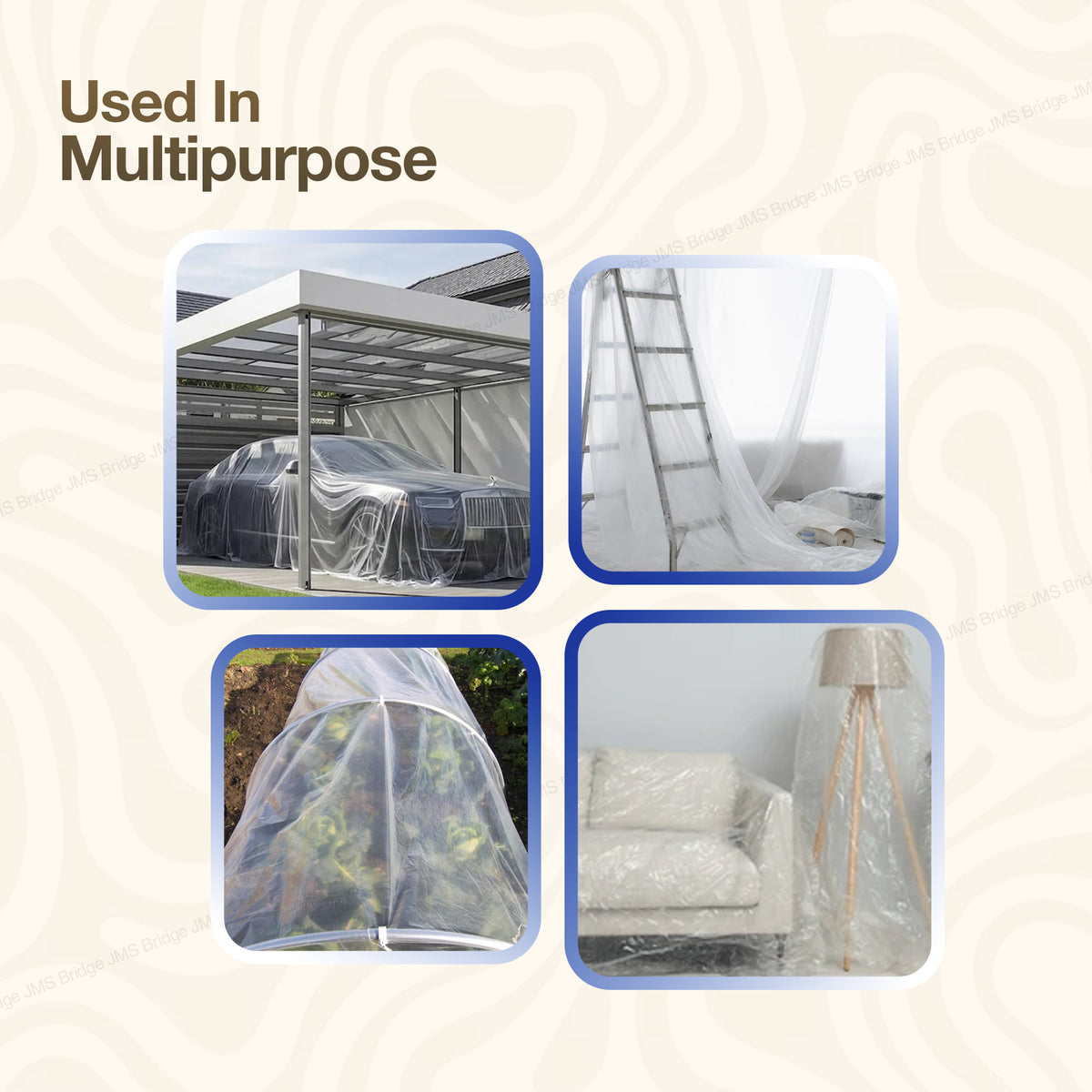 Plastic Dust Sheets: 12' x 9'