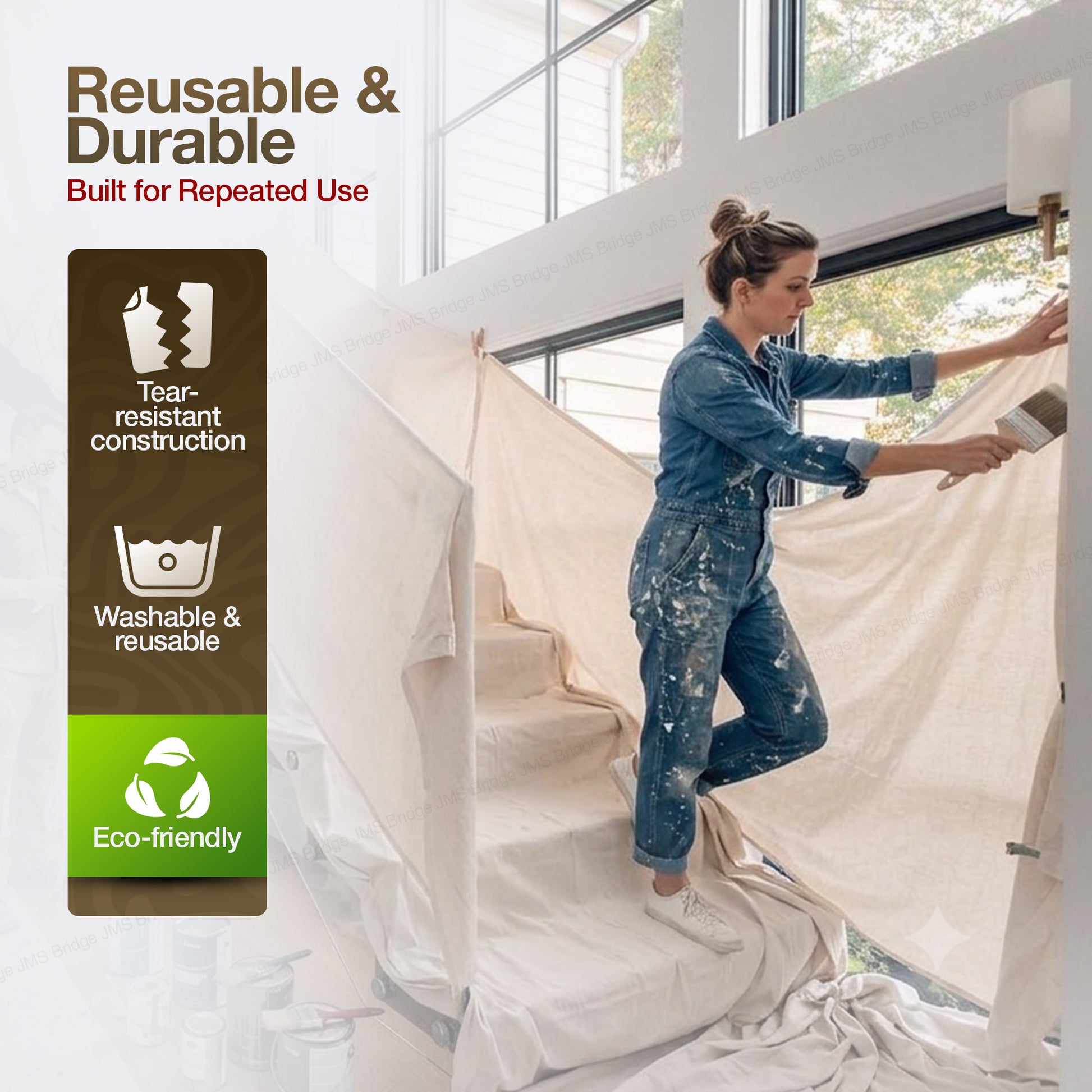 Cotton Stair Dust Sheets