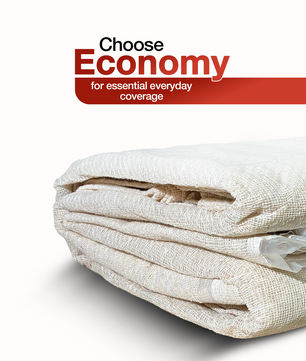Economy Laminated Cotton Dust Sheets: 12' x 9'