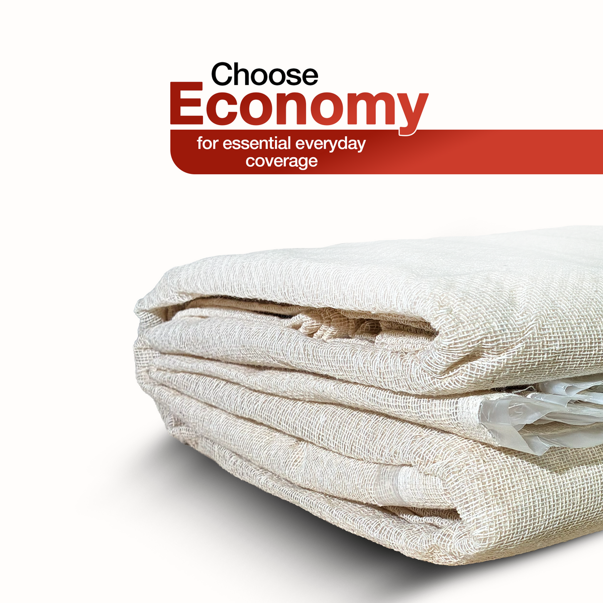 Economy Laminated Cotton Dust Sheets: 12' x 9'