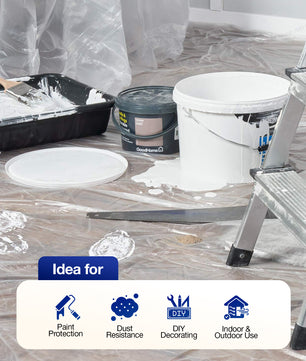 Plastic Dust Sheets: 12' x 9'