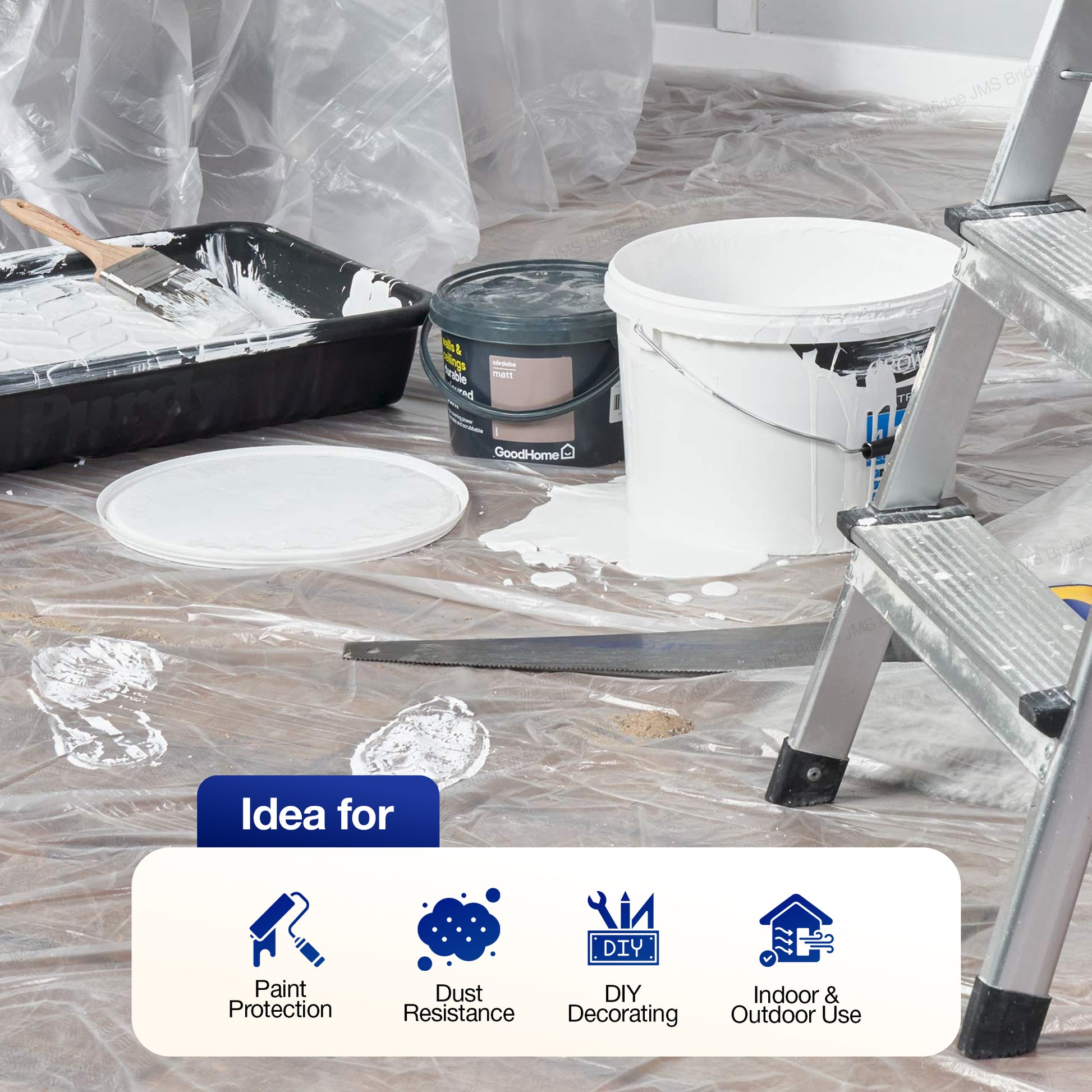 Plastic Dust Sheets: 12' x 9'