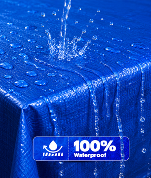 Heavy Duty Waterproof Tarps | UV & Rot-Proof | Reinforced Eyelets