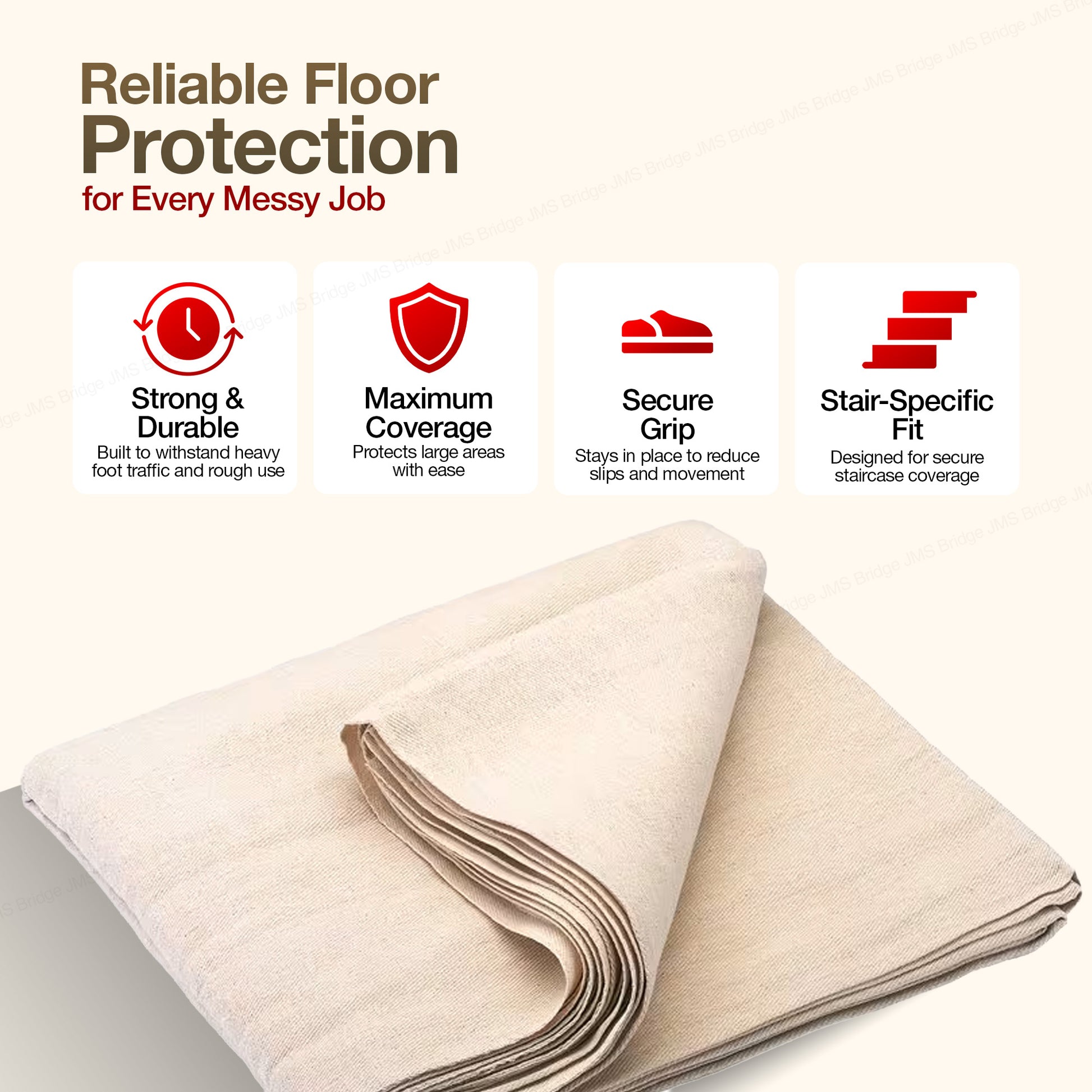 Cotton Stair Dust Sheets