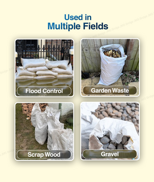 100 x NEW Woven Polypropylene Rubble Builder Sacks Bags 55 cm x 85cm / 22