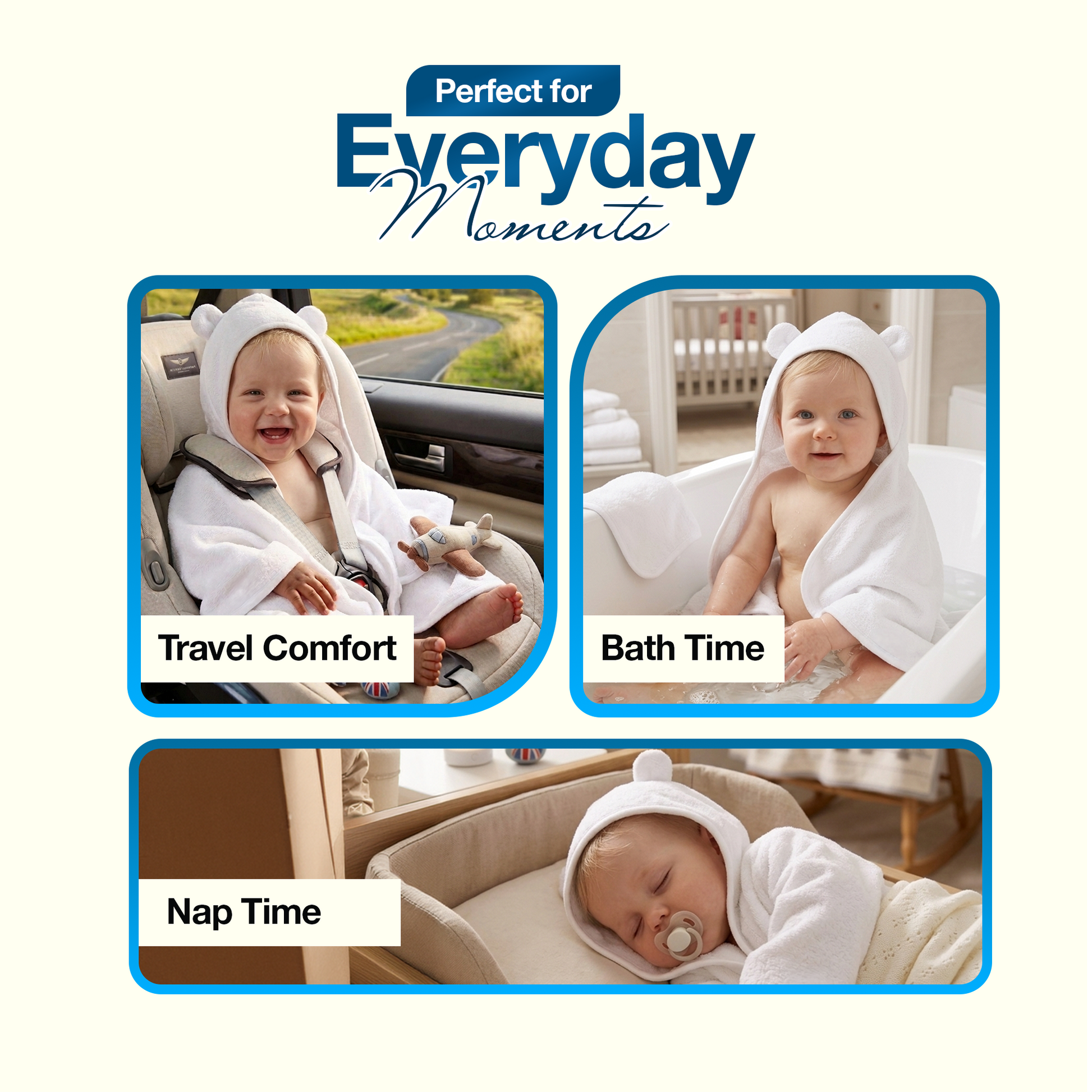 Baby Hooded Towels with Ears