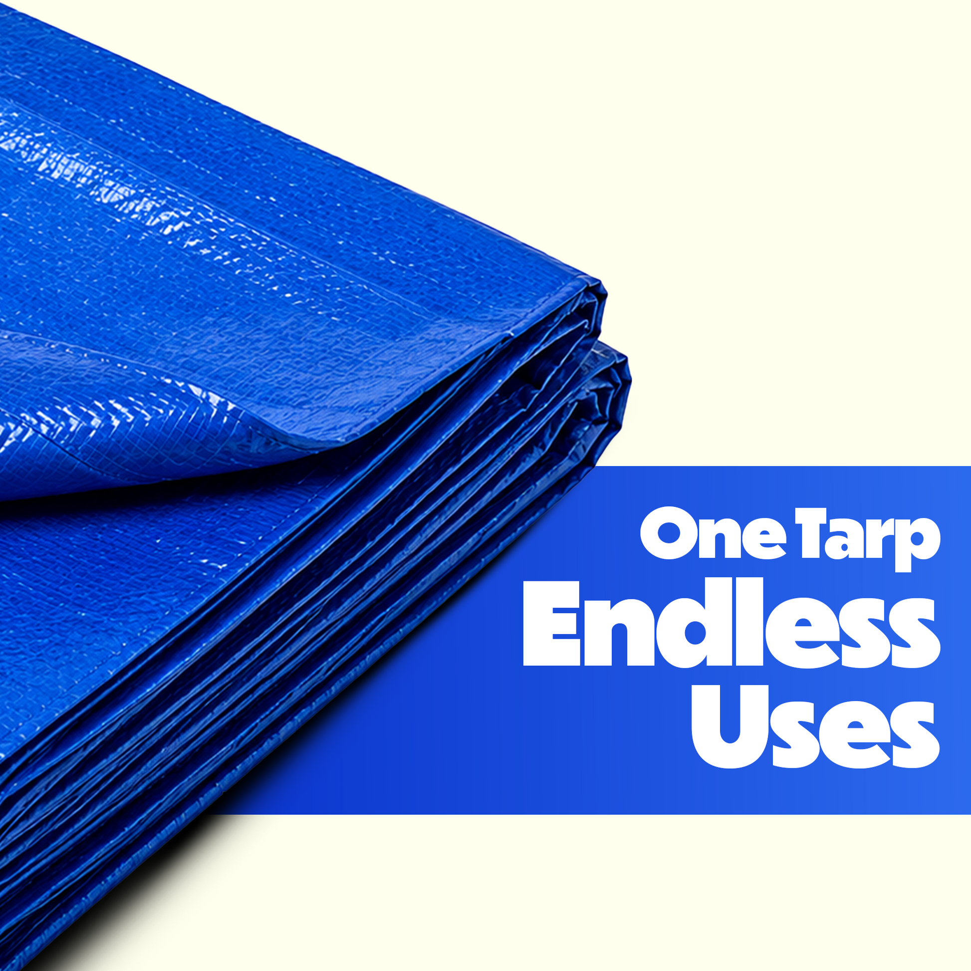 Heavy Duty Waterproof Tarps | UV & Rot-Proof | Reinforced Eyelets