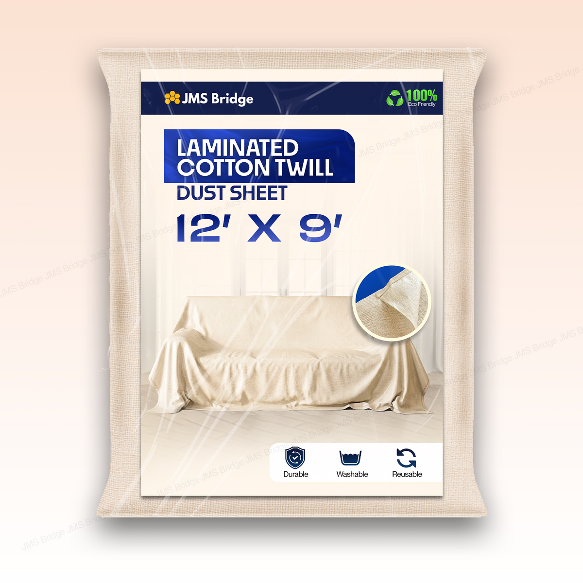 Heavy Duty Dust Sheets: 12' x 9'
