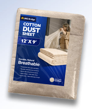 Cotton Dust Sheets: 12' x 9'