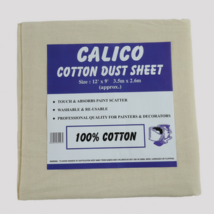 Calico Dust Sheets - 12ft x 9ft | Pack of 1 - JMS Bridge