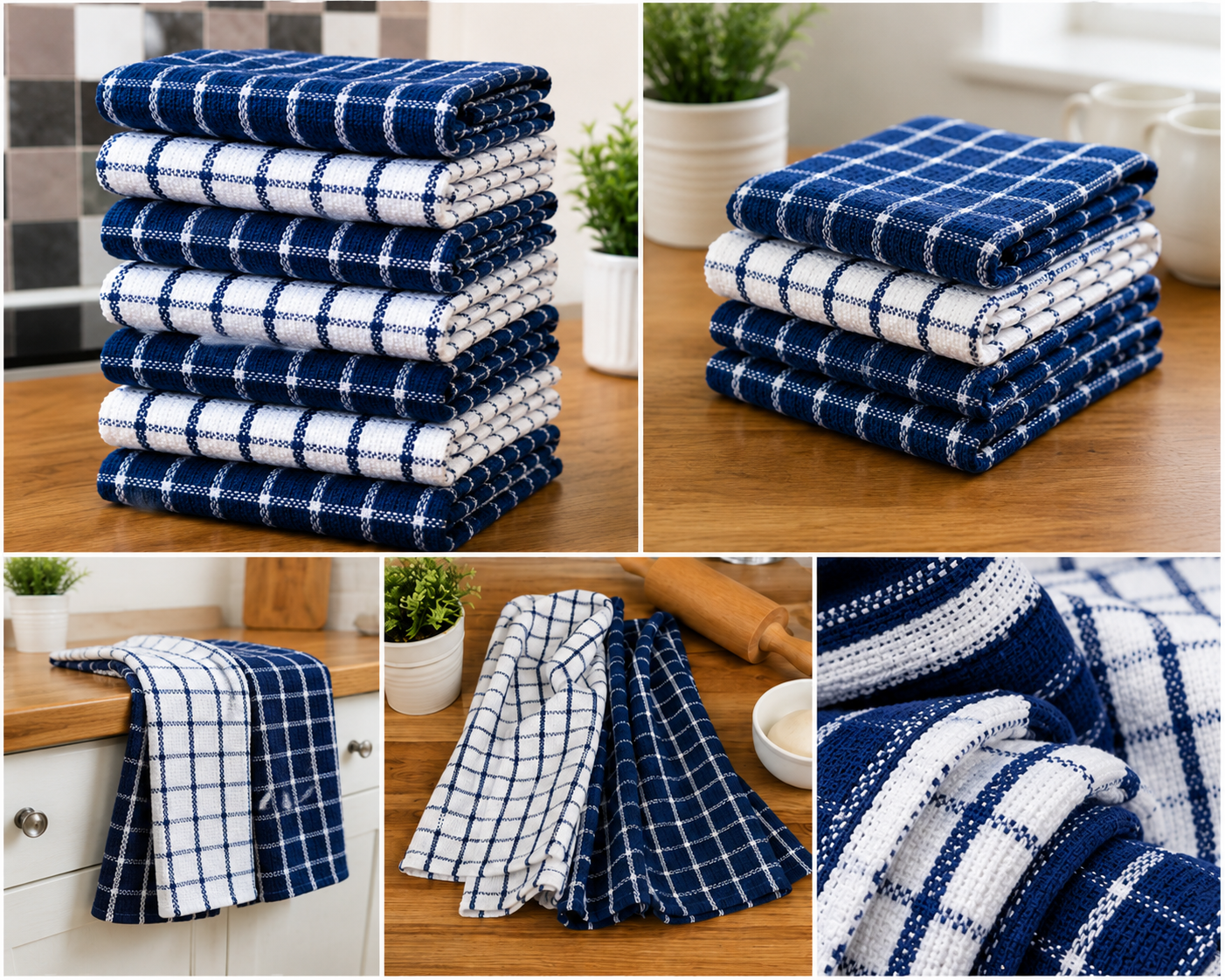 Kitchen Towels 40x65cm | Soft & Absorbent Cotton Dish Towels
